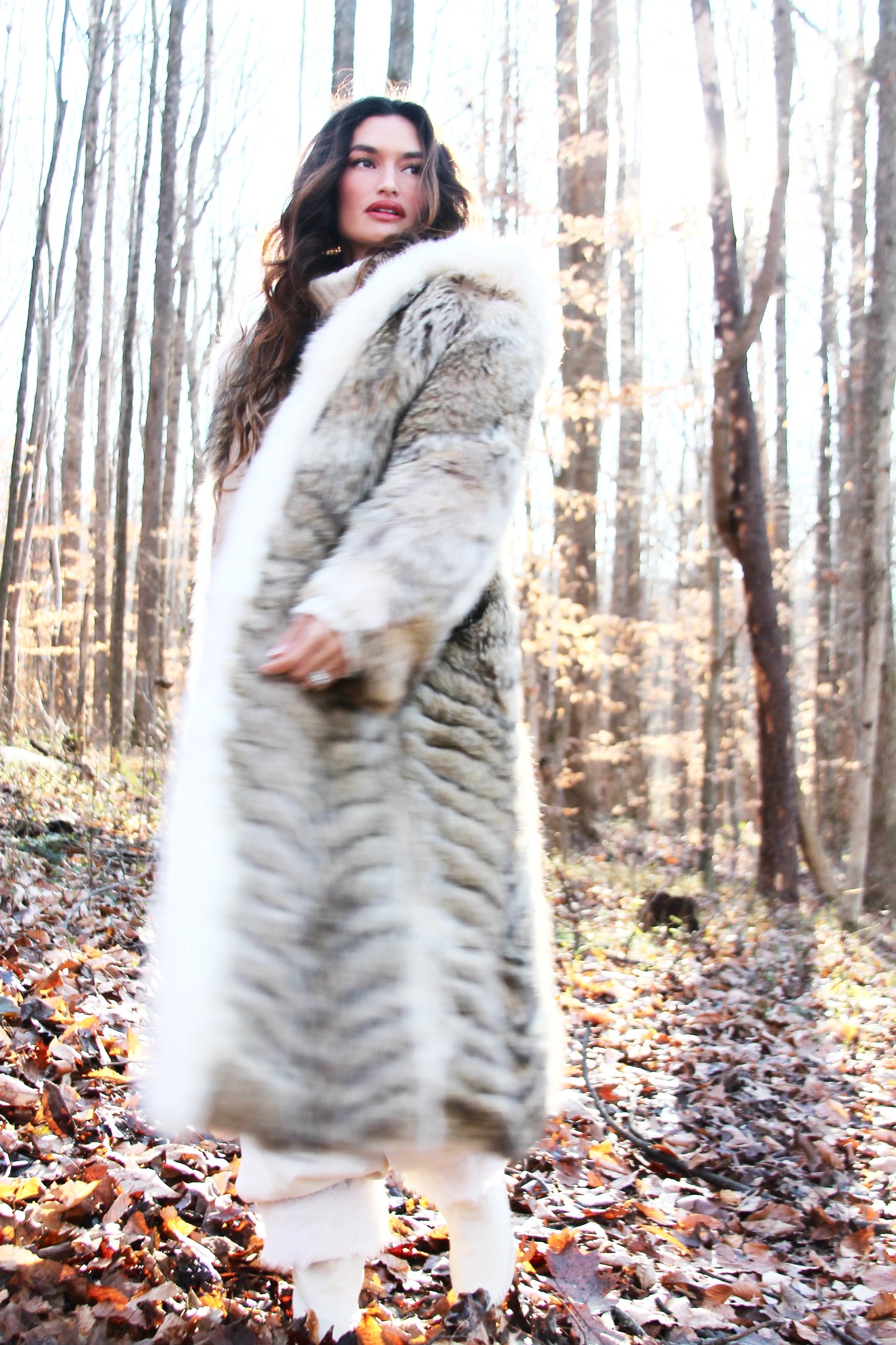 ESKIMO KISS fur coat M/L *VINTAGE + 100% GENUINE FUR*