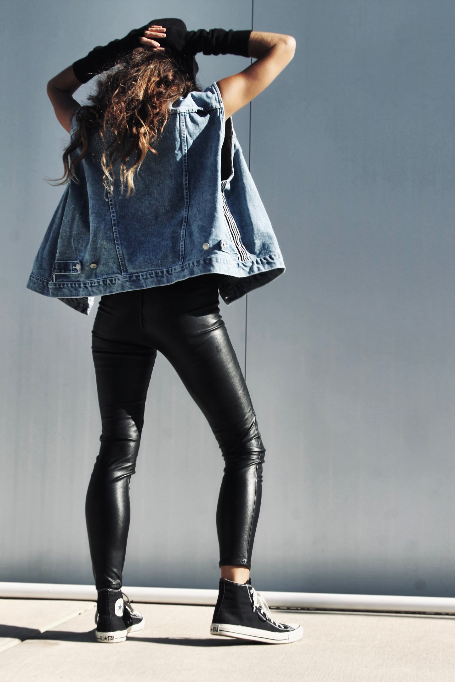 REVOLUTION oversized denim vest *TRUE VINTAGE* size 24