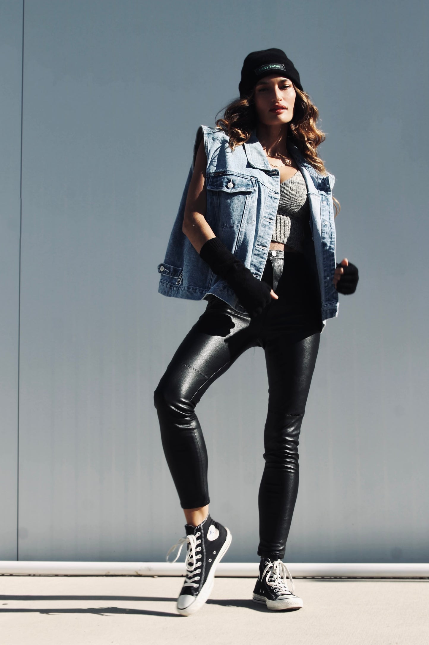 REVOLUTION oversized denim vest *TRUE VINTAGE* size 24