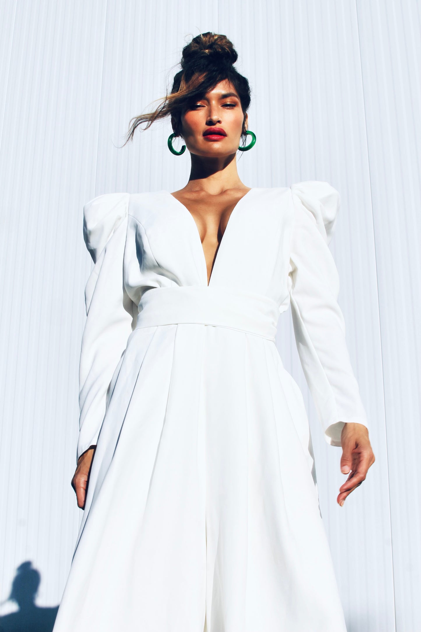 NEW HEIGHTS ultra wide-leg jumper, size 14 >> snow white