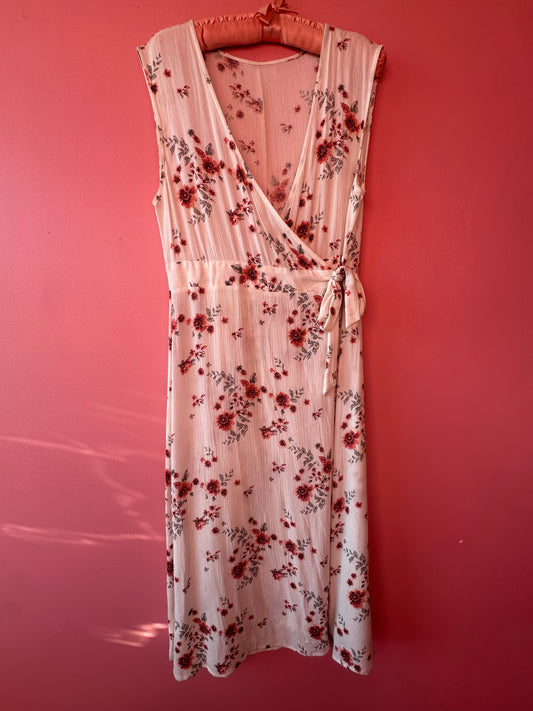 WALK TO REMEMBER floral wrap dress, large