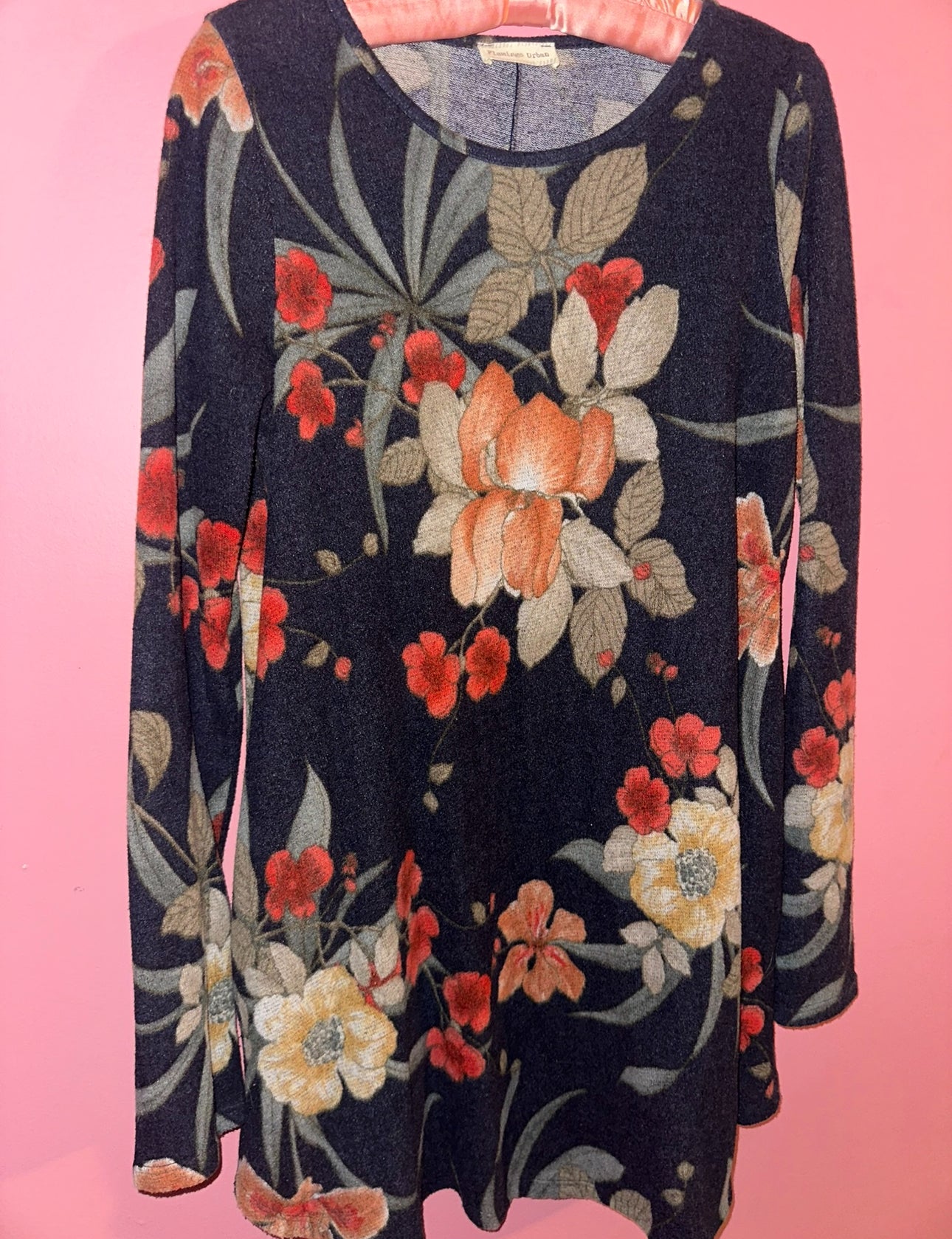 VIRGINIA FLOWERS floral dress, small