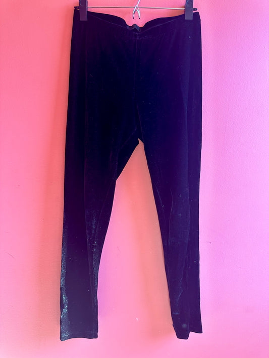 MIDNIGHT MAGIC crushed velvet leggings, large