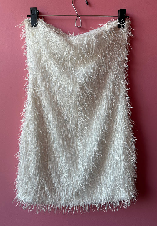 SUMMER FROST tube dress, medium >> white