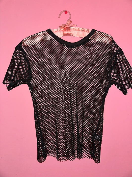 ROCK’N ROLL mesh black top, small