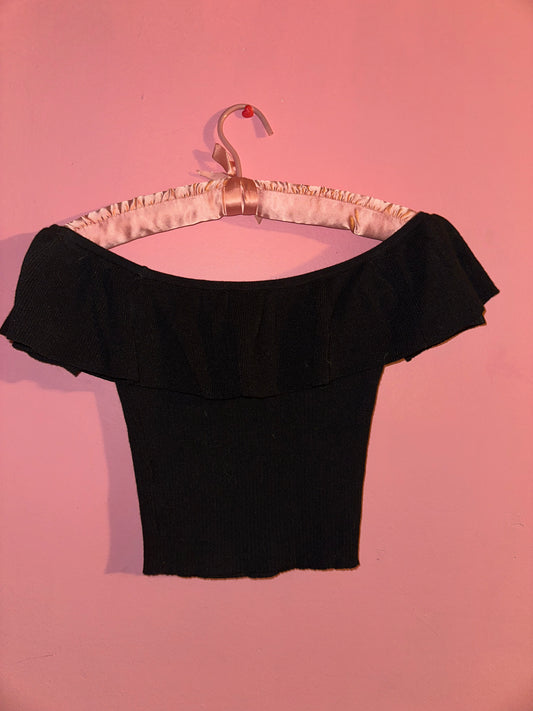 COLD SHOULDER crop top, medium