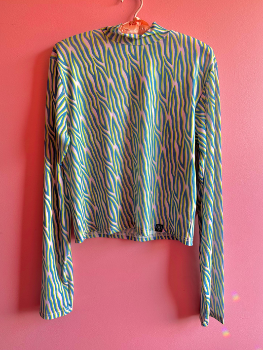 Animal instinct mesh top