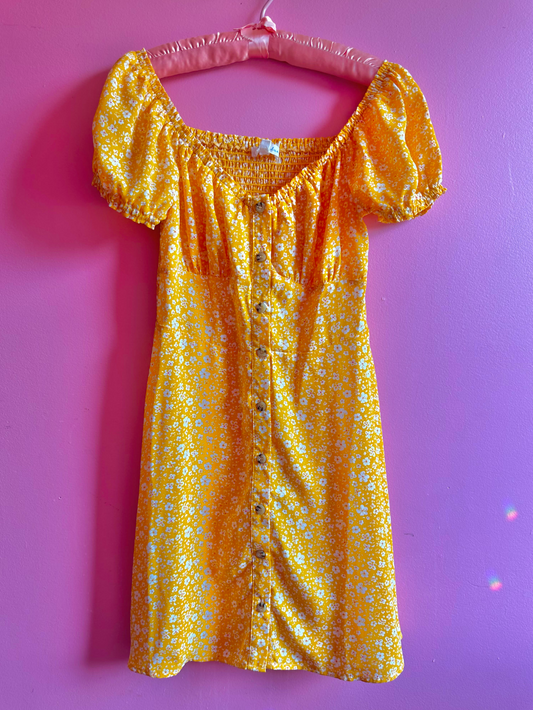Drop of sunshine mini dress