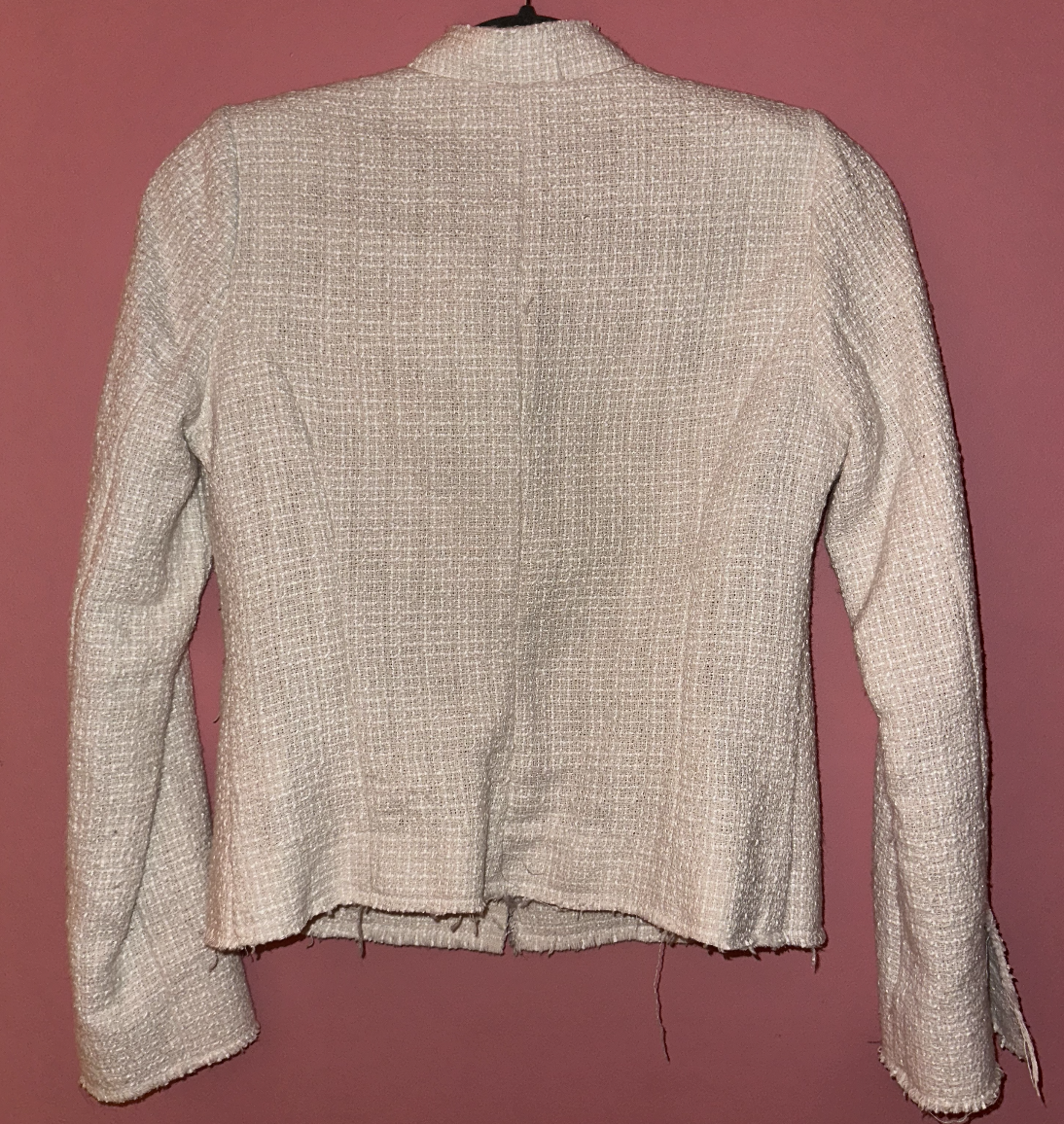 AS IF tweed jacket, small >> winter white