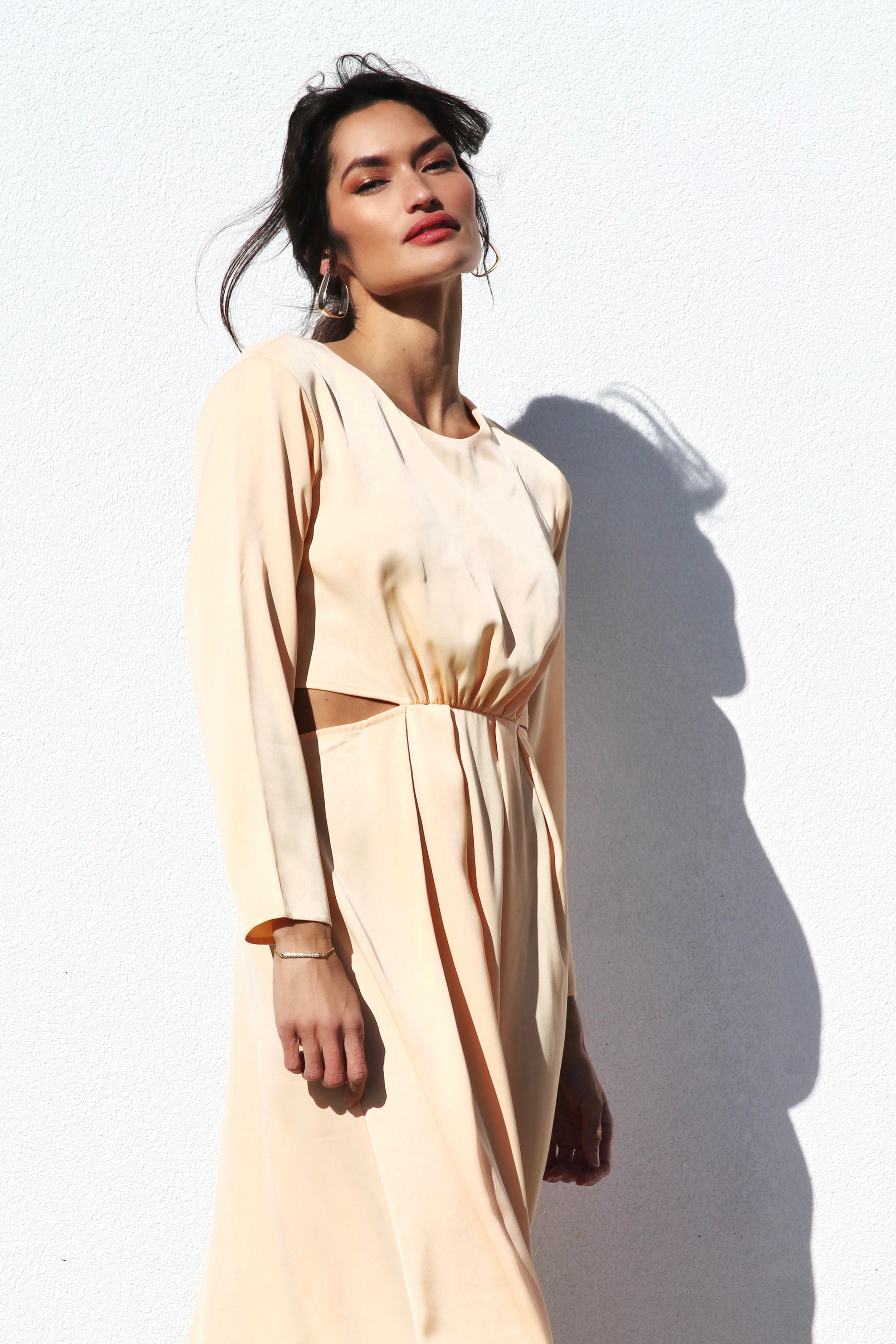 PRETTY WOMAN midi dress with playful cut outs, size 6 Foxy Fable PRETTY WOMAN midi dress with playful cut outs, size 6 Foxy Fable